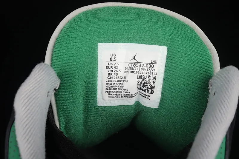 All categories Air Jordan Jordan series basketball shoes Air Jordan 3 foreign trade version Air Jordan 3 Retro "Racer Blue" AJ3 Joe 3 black and green CT8532-030